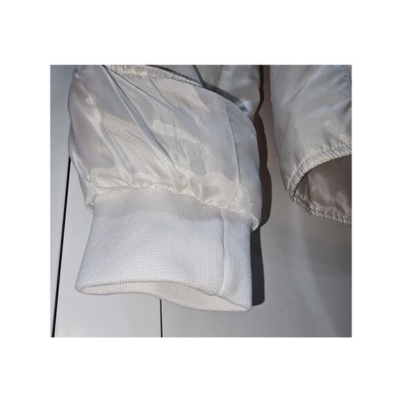 Retro White & Pink Zip Jacket – Size Small - Picture 14 of 16